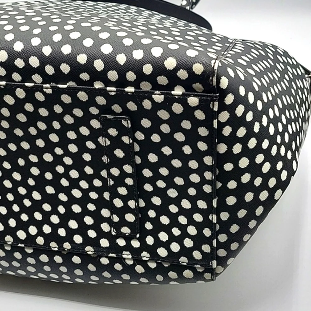 KATE SPADE Musical Dot Diaper Bag Black White - Picture 16 of 16